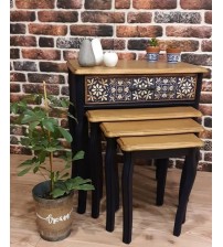 Masifart Antiquus Çekmeceli Zigon Sehpa